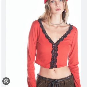 Delia’s Highly Selective Thermal Crop top